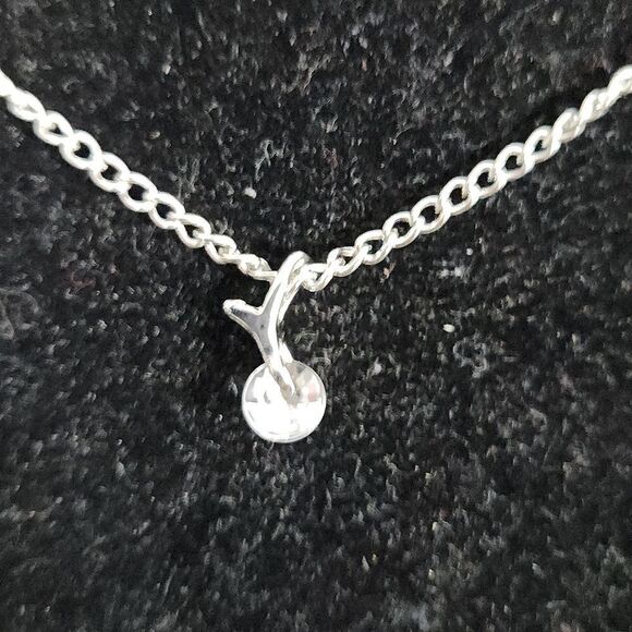 Silver cherry style necklace - Picture 3 of 5